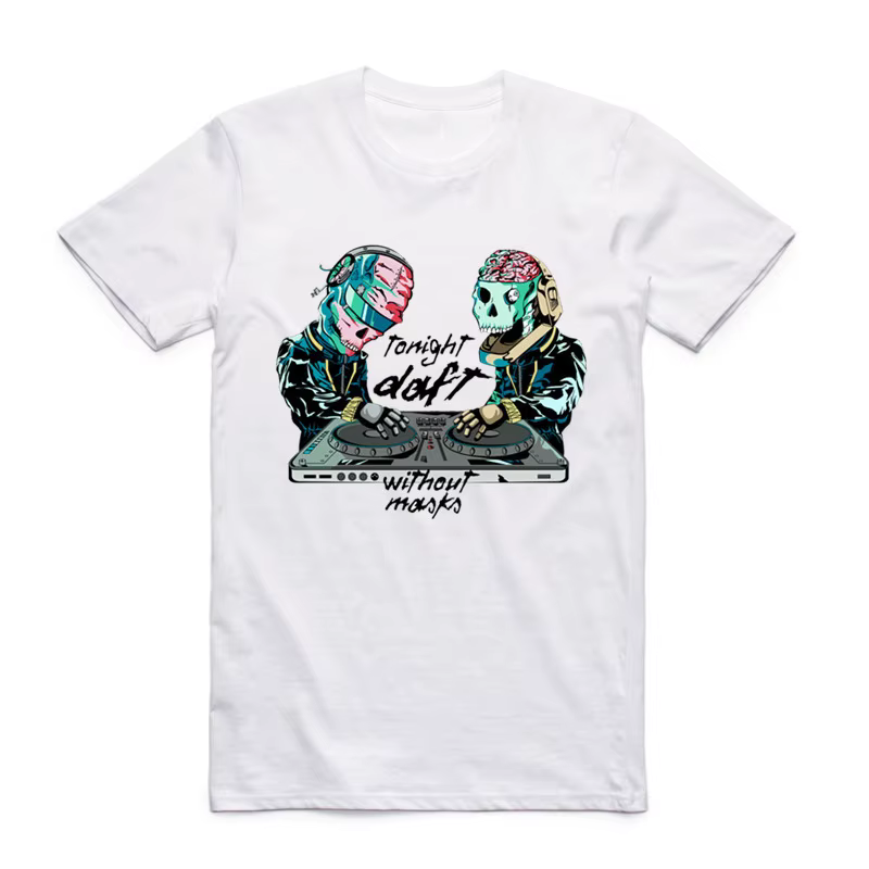2019 Daft Punk hommes femmes t-shirt été à manches courtes groupe de musique française