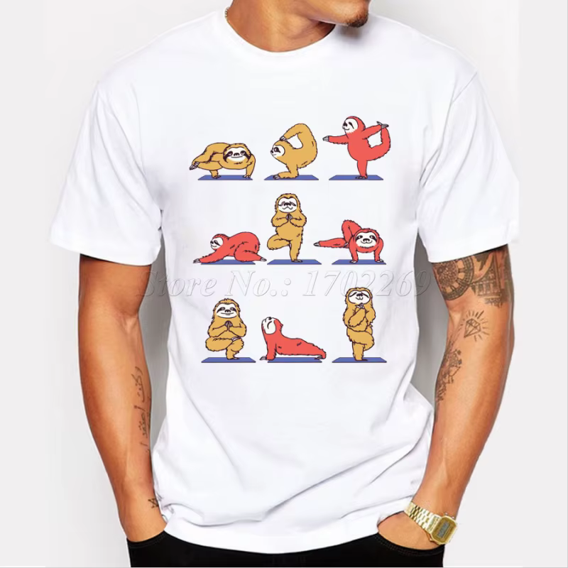 T-shirt au design humoristique pour hommes