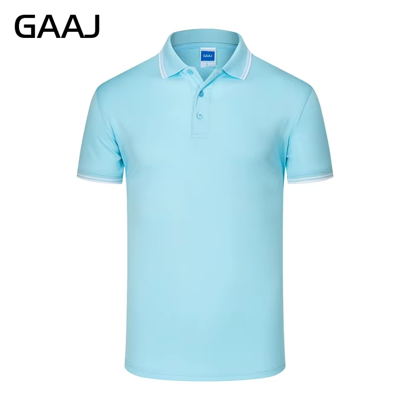 GAAJ - Polo Shirt Hommes Polos Homme Chemise D'été NOUS Célèbre Marque Coton À Rayures Courtes Vêtements