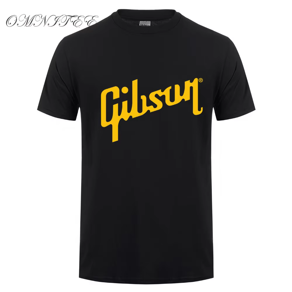 Été Nouveau Gibson T Shirts Hommes Coton O Cou T-Shirt Homme À Manches Courtes
