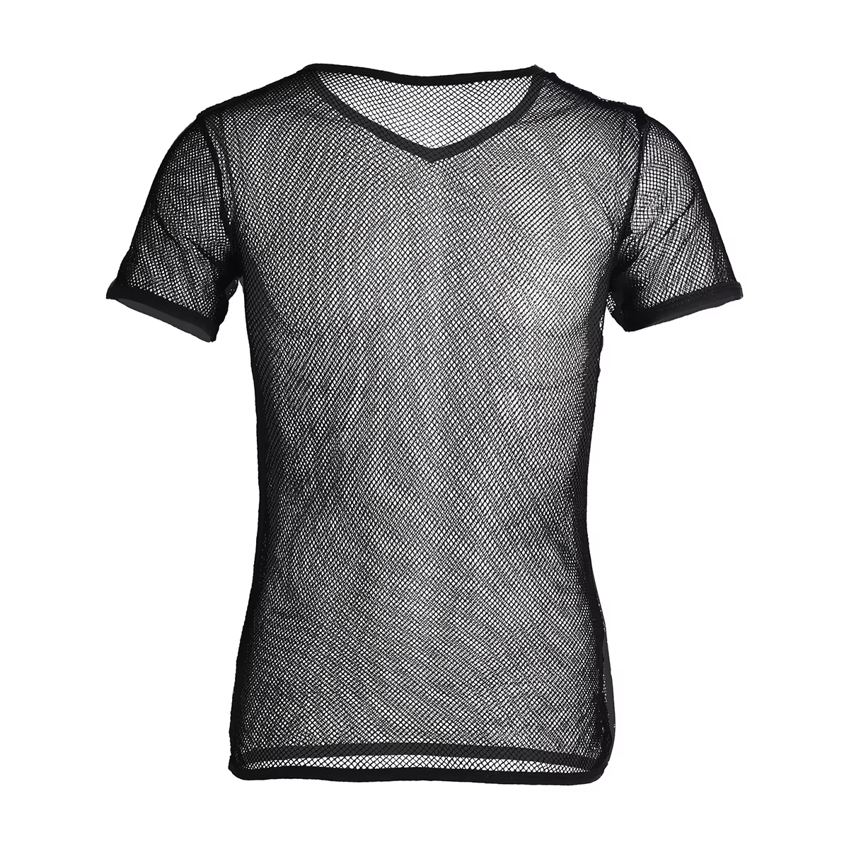 Sexy homme hommes maille voir à travers Clubwear débardeur T-Shirt mode