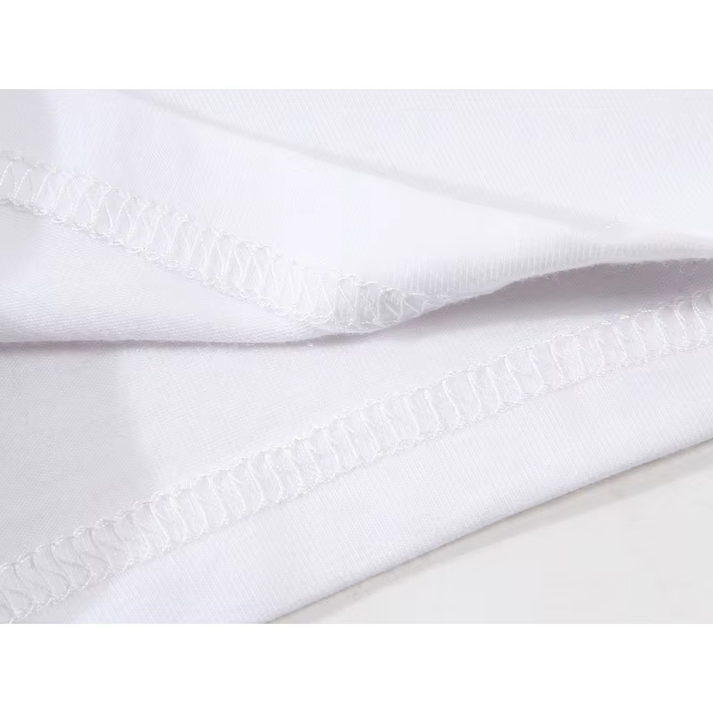T-shirt à col rond pour homme, blanc, à la mode, M8127