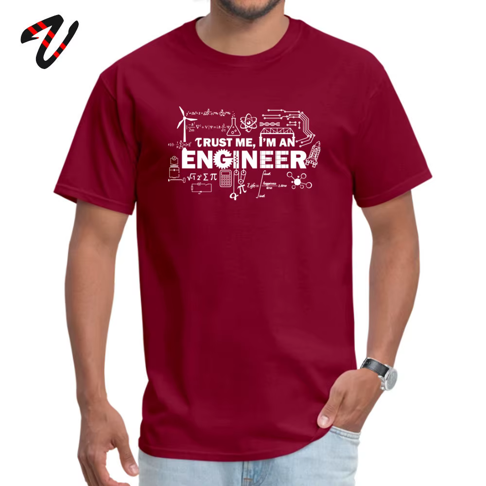 T-shirt Geek pour homme, estival et amusant, personnalisé, avec lettres imprimées, pour la fête des pères et des maths