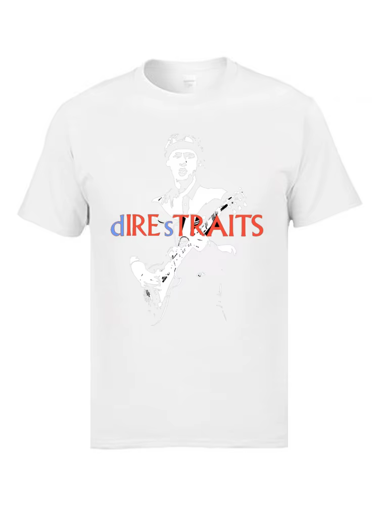 T-shirt hiphop JERock Dire Straits pour hommes