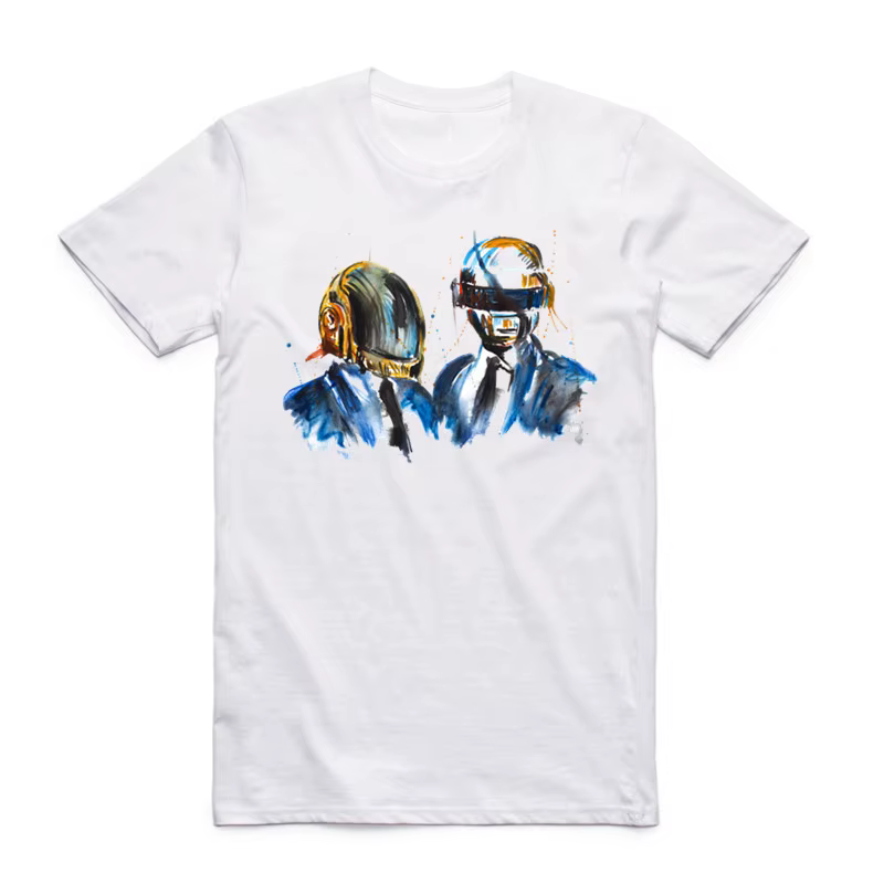 2019 Daft Punk hommes femmes t-shirt été à manches courtes groupe de musique française