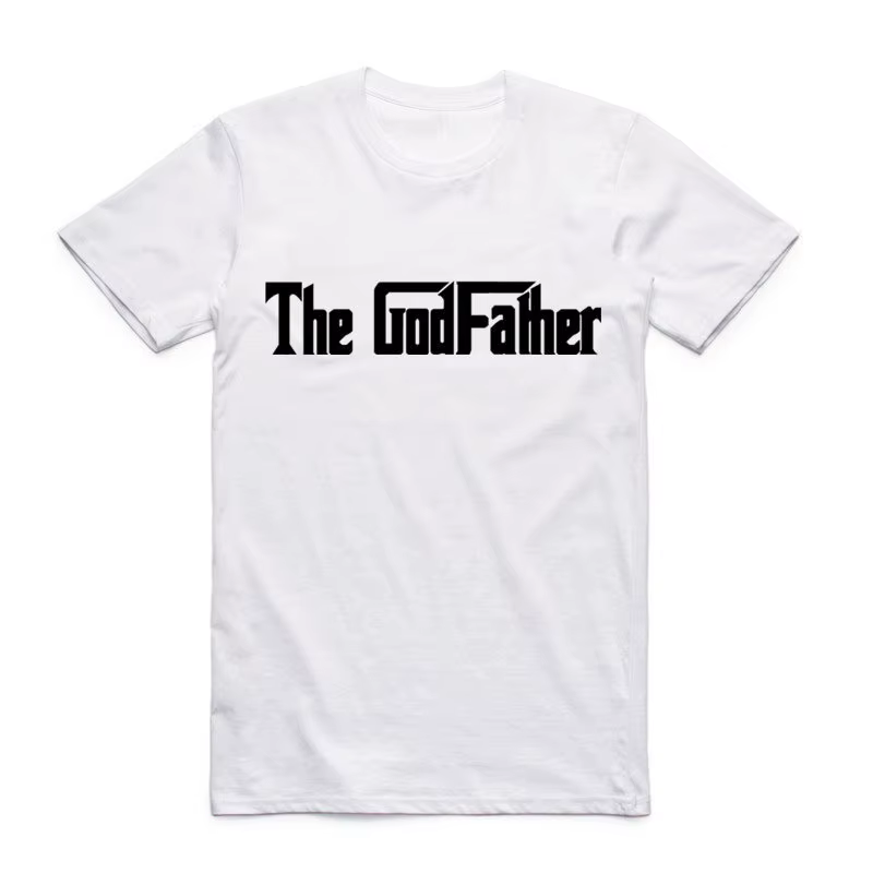 2019 hommes imprimer célèbre film le parrain classique t-shirt col rond à manches courtes été