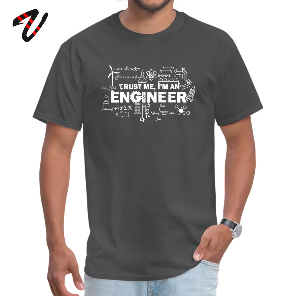 T-shirt Geek pour homme, estival et amusant, personnalisé, avec lettres imprimées, pour la fête des pères et des maths