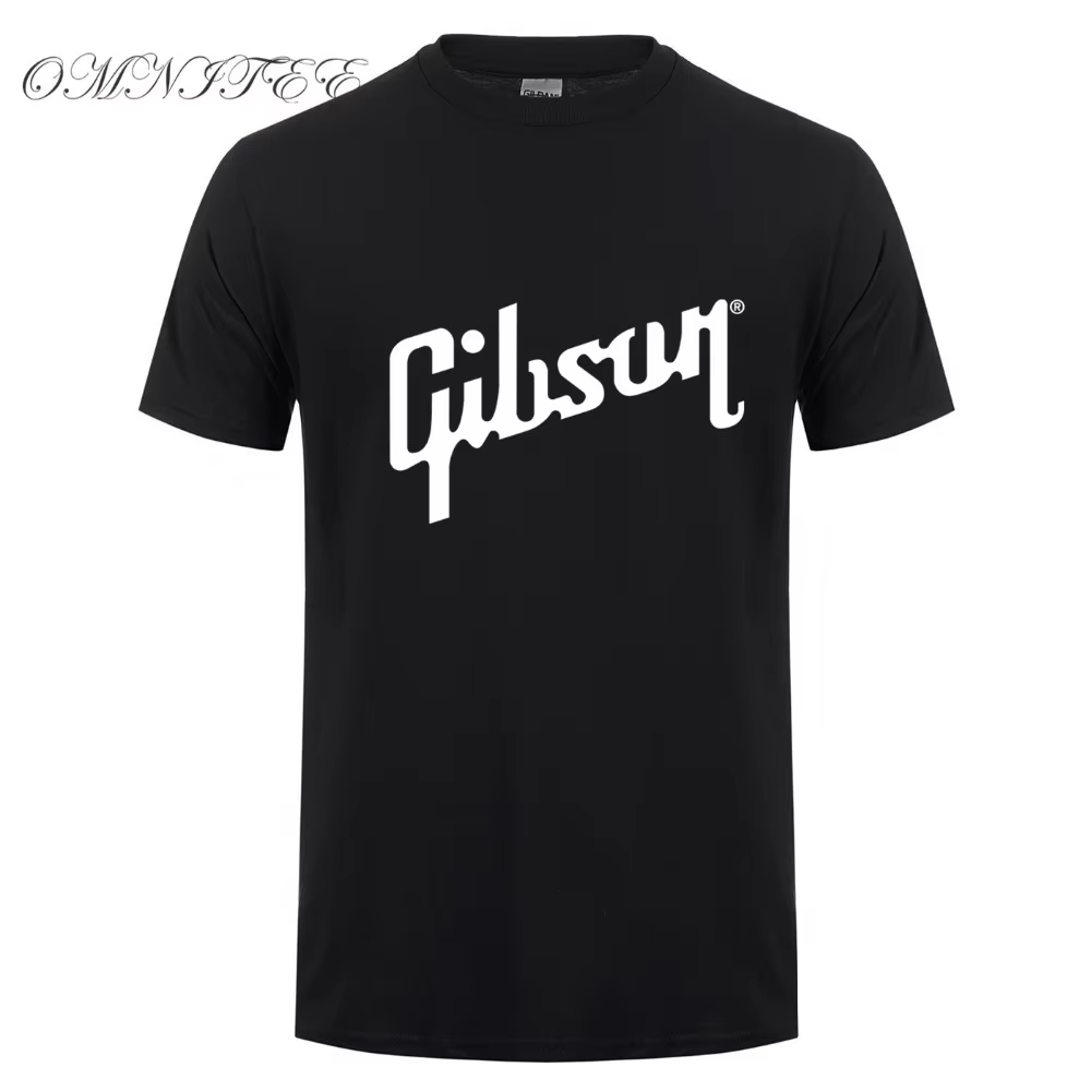 Été Nouveau Gibson T Shirts Hommes Coton O Cou T-Shirt Homme À Manches Courtes