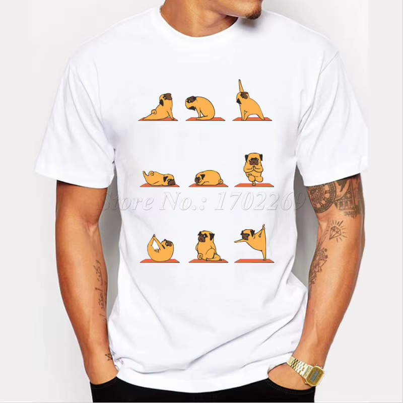 T-shirt au design humoristique pour hommes