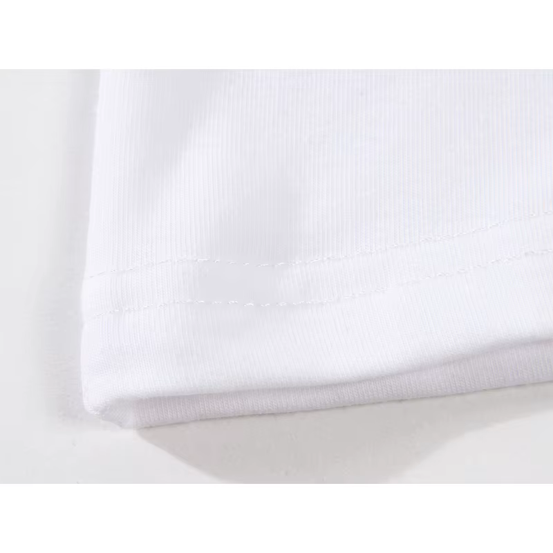 T-shirt à col rond pour homme, blanc, à la mode, M8127