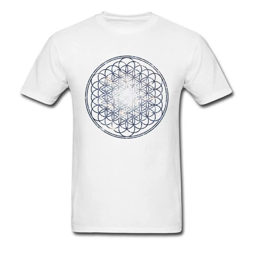 T-shirt mandala en coton pour homme