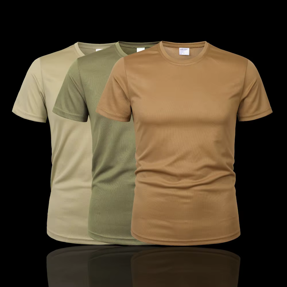 T-Shirt à Manches Courtes et Col Rond pour Homme