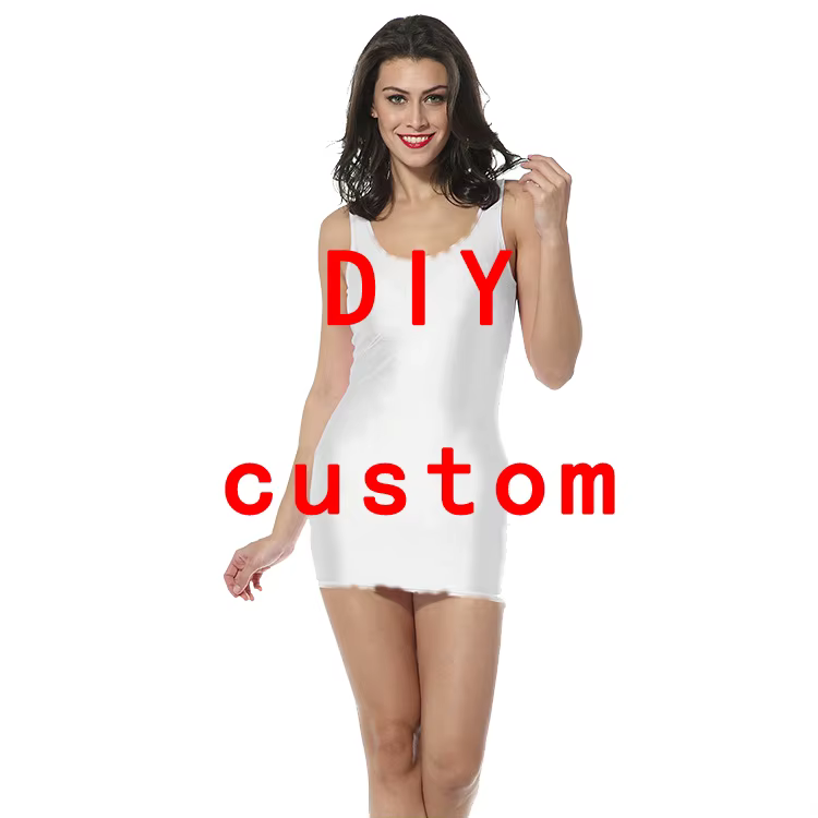 PLstar Cosmos Design Anime/Photo/chanteur bricolage été vêtements pour femmes débardeur robe impression 3d Sublimation