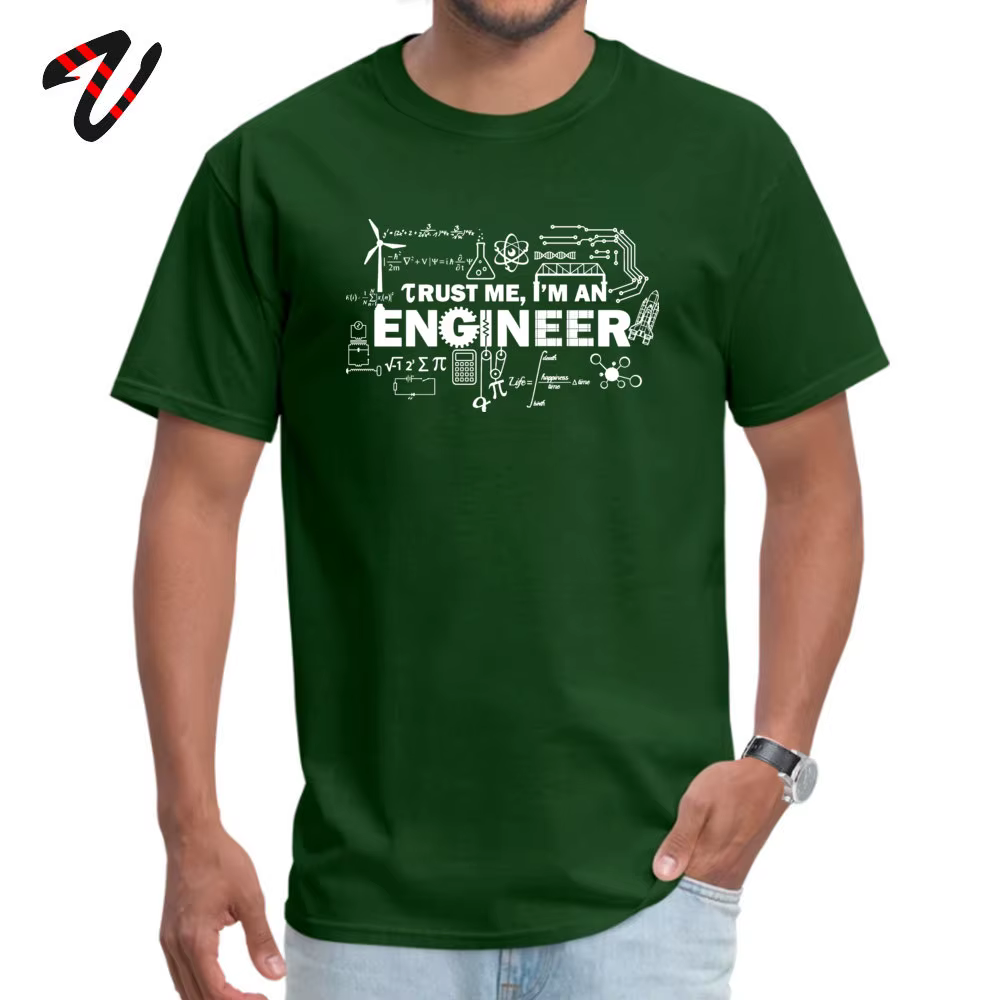 T-shirt Geek pour homme, estival et amusant, personnalisé, avec lettres imprimées, pour la fête des pères et des maths