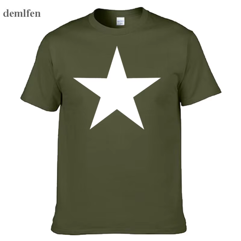 Marque de mode étoile rouge T-shirt hommes nouveauté drôle à manches courtes t-shirts hauts impression 3D Fitness O cou