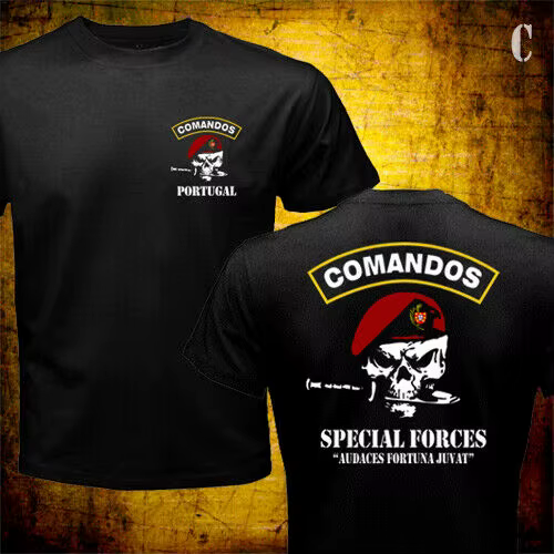 T-shirt militaire des Forces spéciales de l'armée portugaise pour hommes