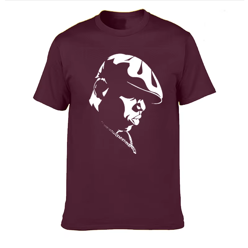Amusant notoire grande chemise hommes à manches courtes Biggie Smalls t-shirt Hiphop Rock Biggie Smalls t-shirt mâle notoire B.I.G. T-shirt hauts