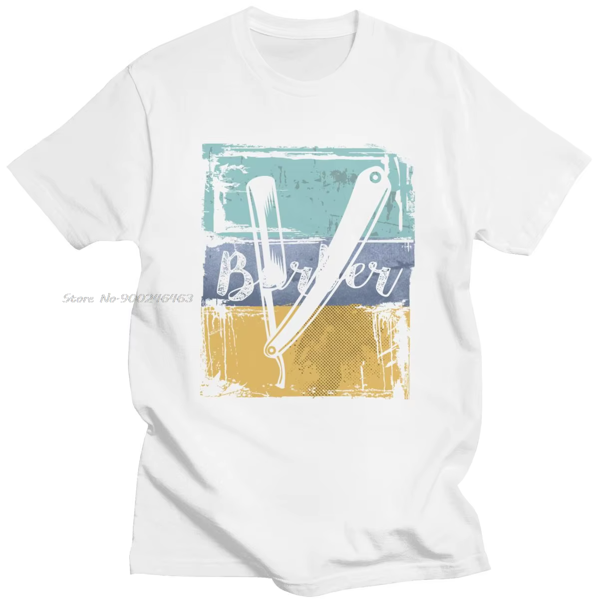 T-shirt à manches courtes et col rond pour homme