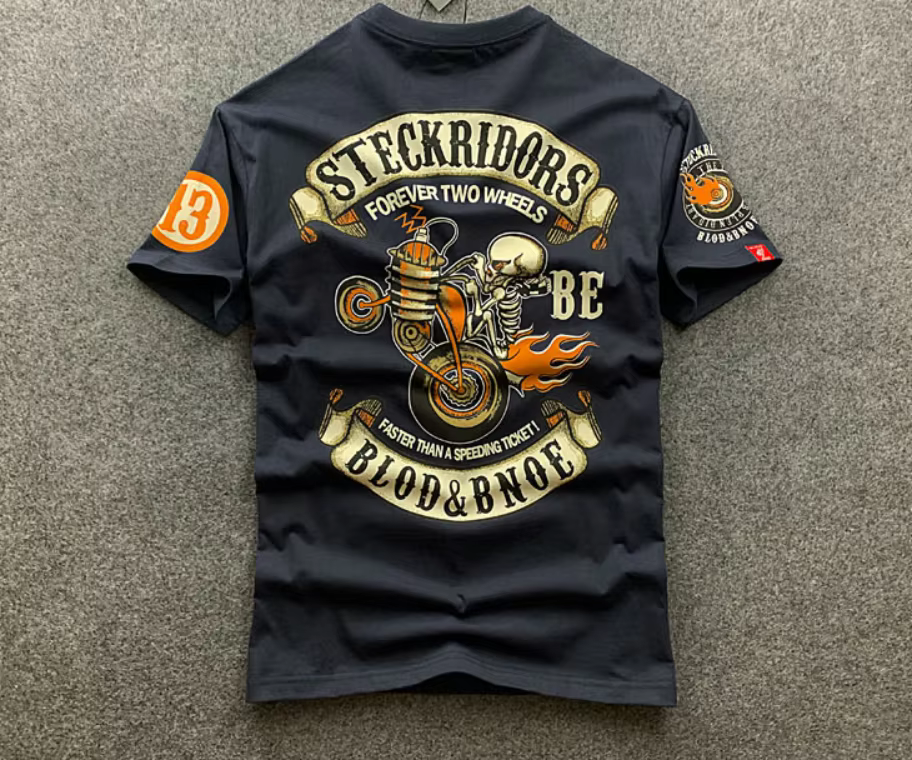 T-shirt à manches courtes pour hommes Skull