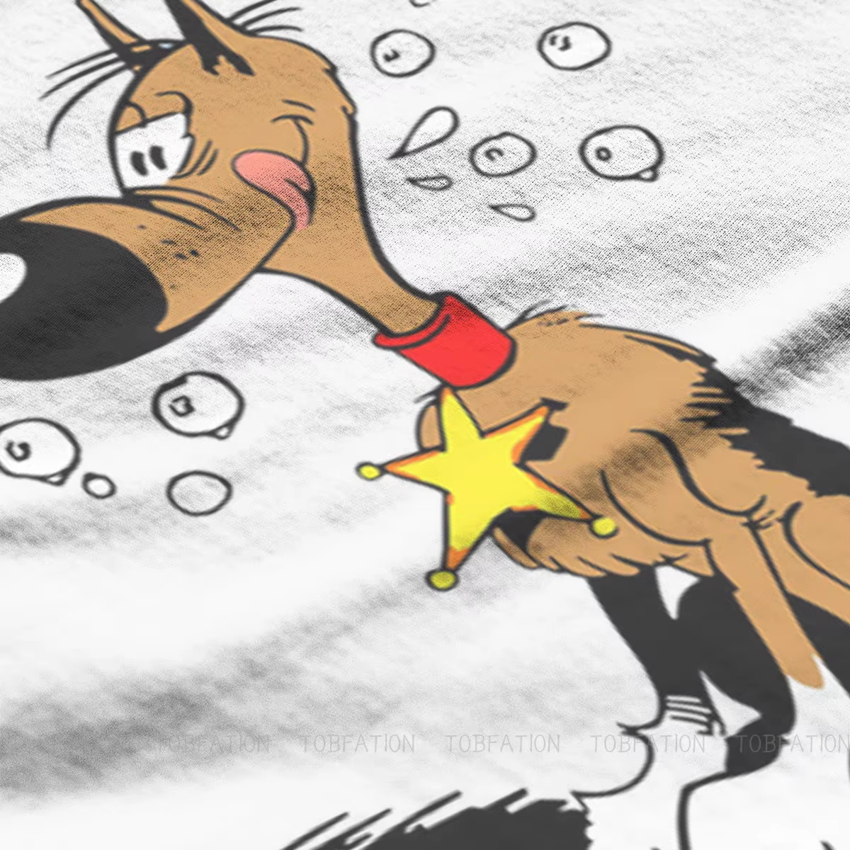 Lucky Luke Cartoon Rataplan T Shirt pour hommes