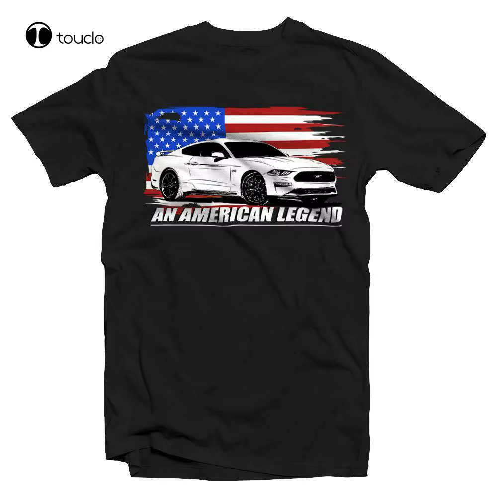T-Shirt Mustang Gt American Feel Muscle Car, Dégradé, 2018
