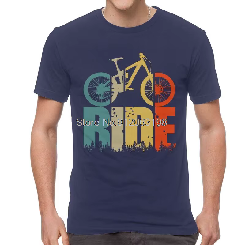 Votre balade VTT vtt amant t-shirt hommes à manches courtes coton T-shirts cyclistes et motards cadeau