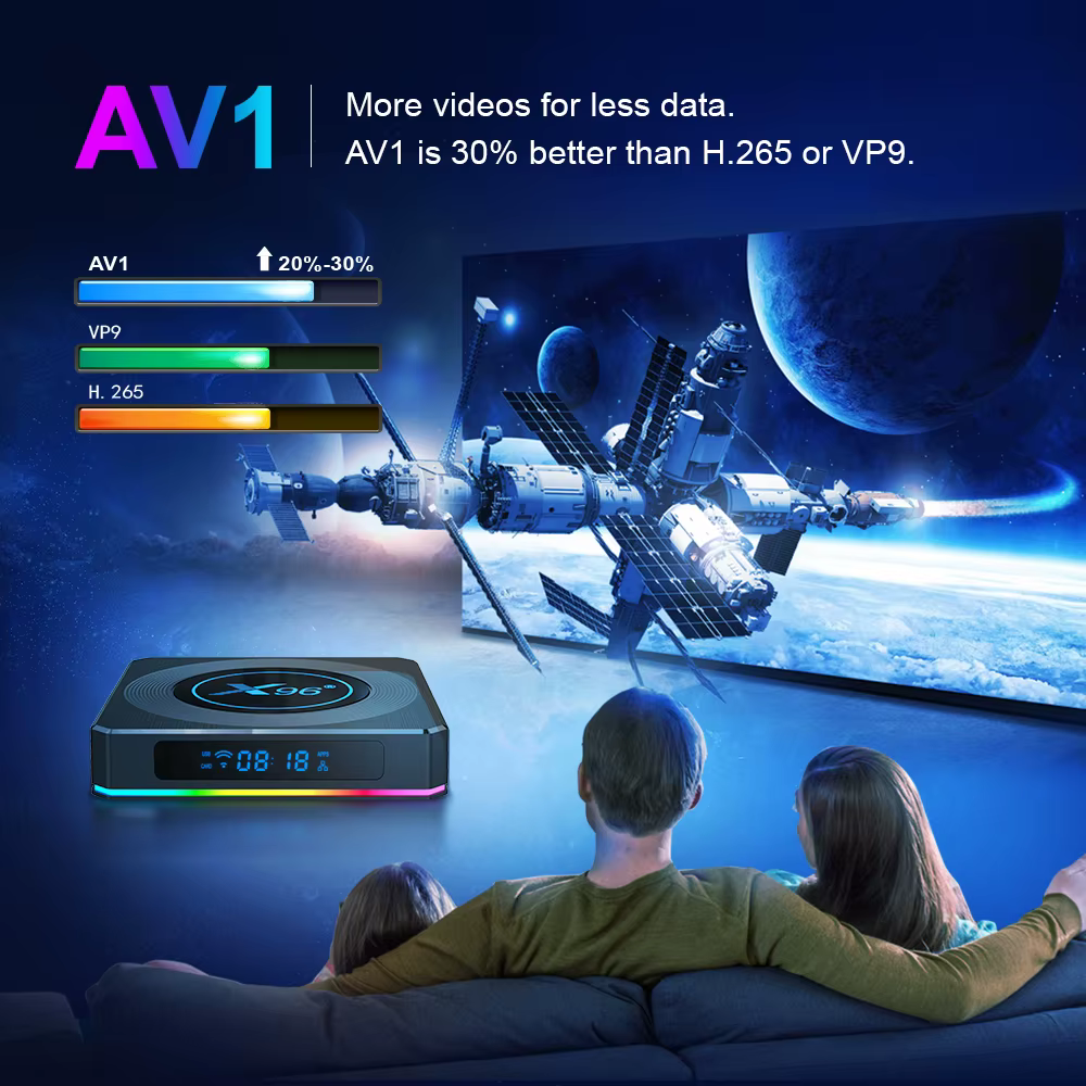 Android 11 TV BOX X96 X4 Amlogic S905X4 Smart 4K 8K 5G double Wifi BT HD 4G 64G 32G AV1 RGB lecteur multimédia décodeur TVBOX