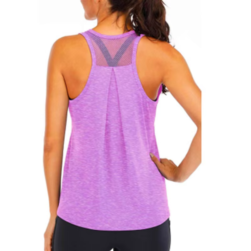 Chemise de Yoga femme nouveau Style T-Shirt ample Fitness hauts gilet femmes sans manches Sport