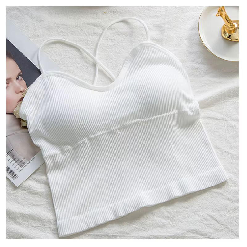 Débardeur en tricot côtelé pour femmes