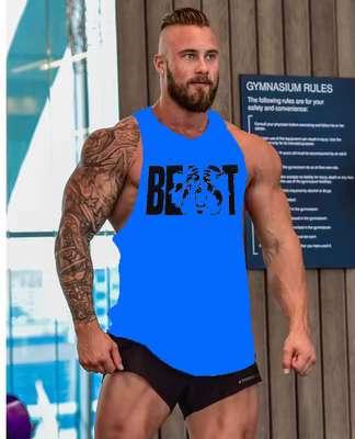 Vêtements de marque de gymnastique musculation Fitness débardeurs de course pour hommes entraînement gilet imprimé
