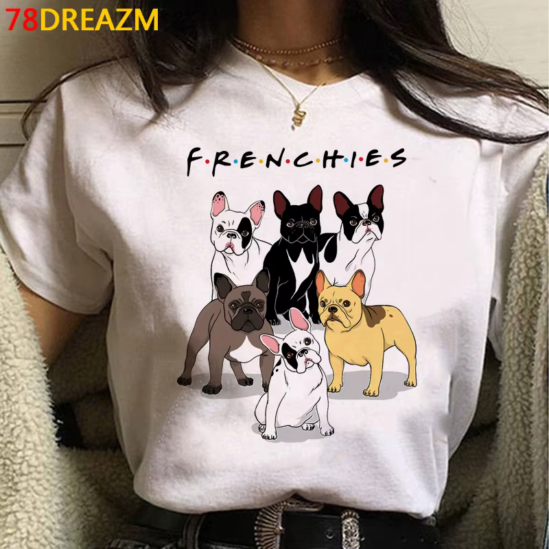 T-shirt imprimé bouledogue français Bull Terrier