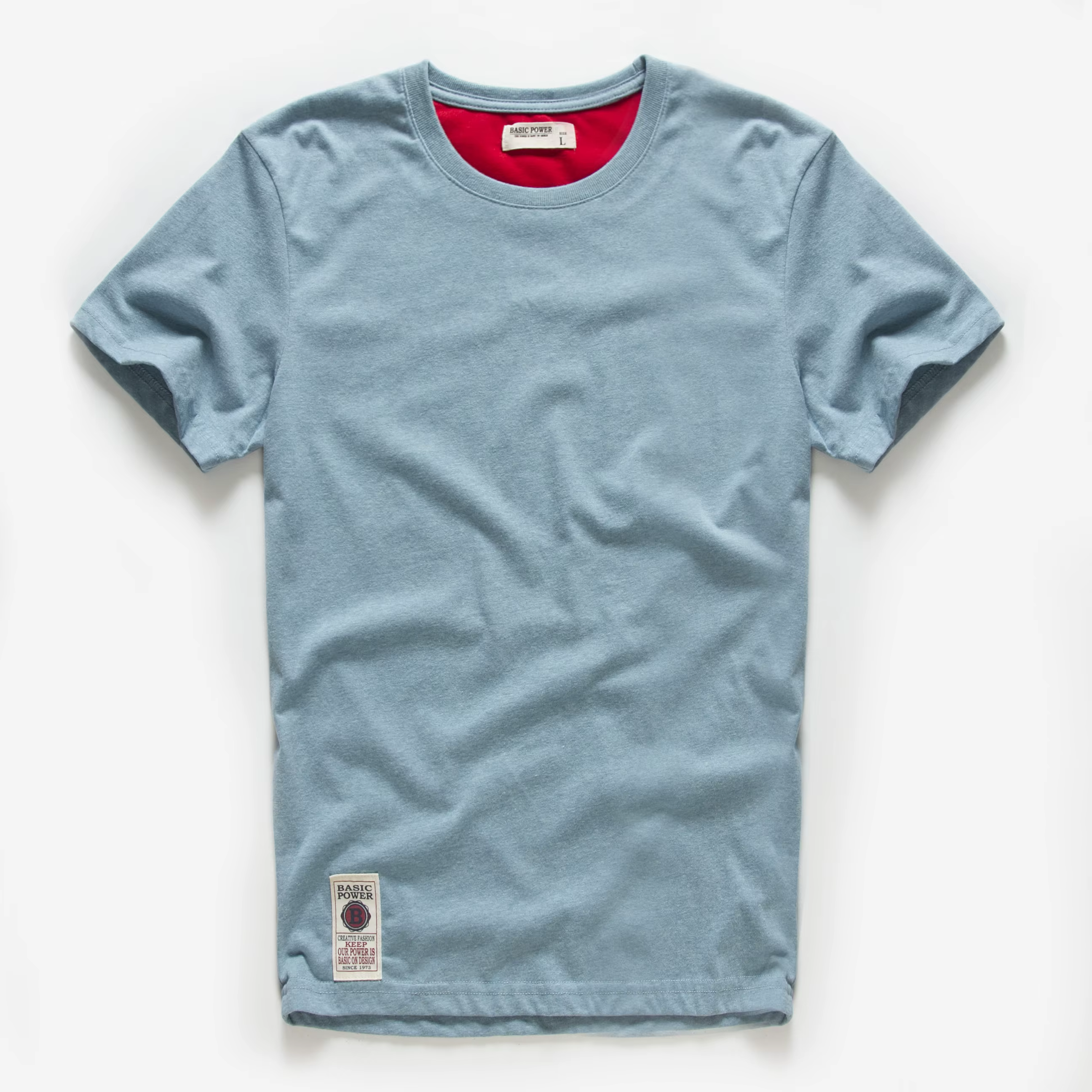 T-shirt homme coton couleur unie