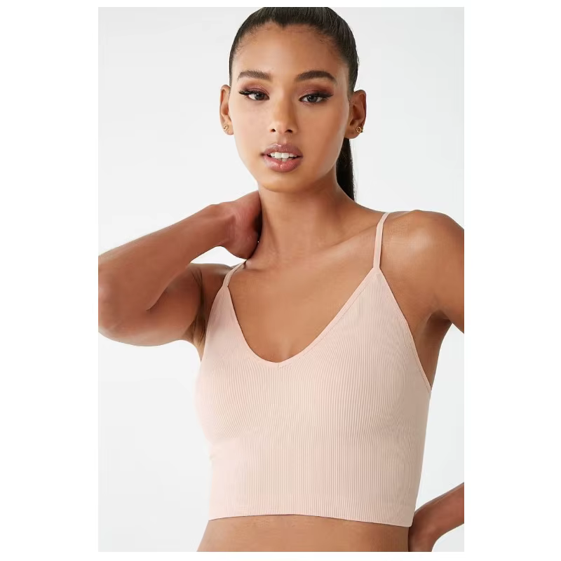 Débardeur en tricot côtelé pour femmes