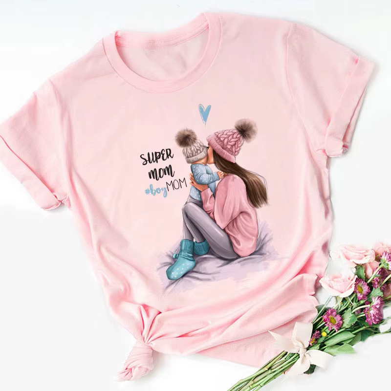T-shirt femme rose, estival et estival