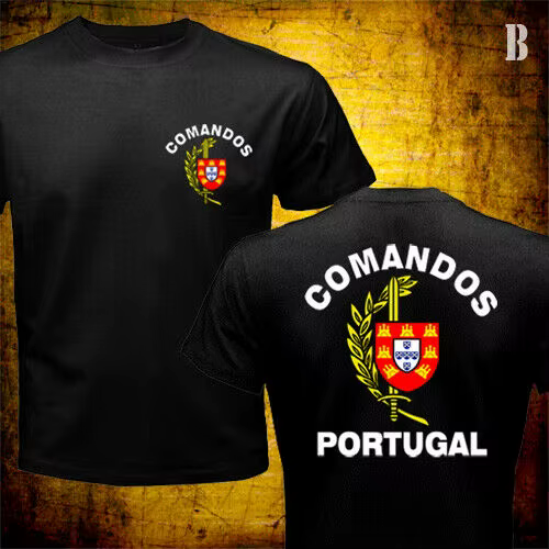 T-shirt militaire des Forces spéciales de l'armée portugaise pour hommes