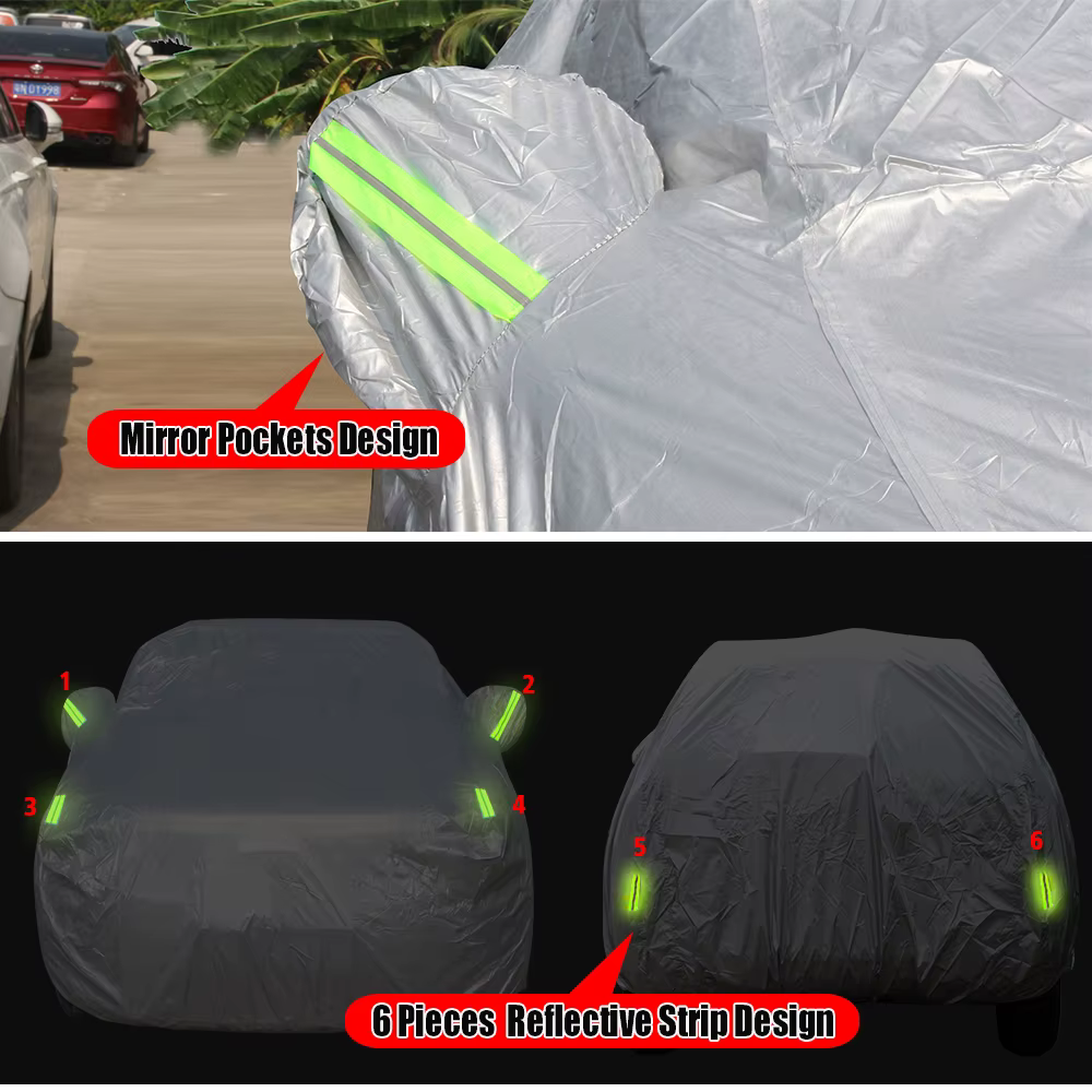 Housse de voiture extérieure soleil pluie neige vent prévenir couverture automatique anti-poussière pour VW Volkswagen Polo 1994-2025