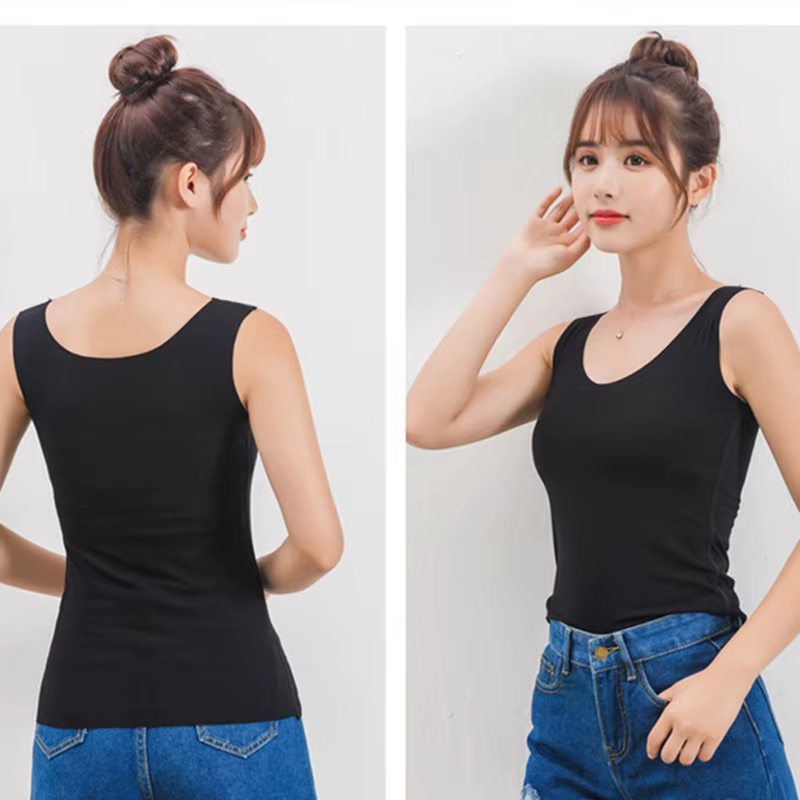 Haut en fibre de viscose sans couture pour femme