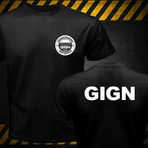 France Gendarmerie PSIG GIGN contre-terroriste Forces spéciales hommes T-shirt