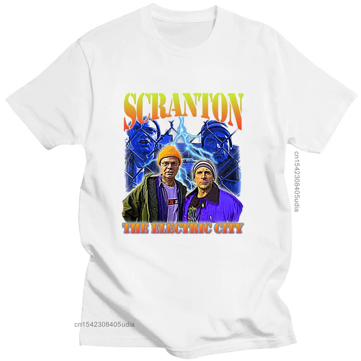 T-Shirt surdimensionné le bureau Dunder Mifflin Dwight émission de télévision Scranton t-shirts homme marque hommes