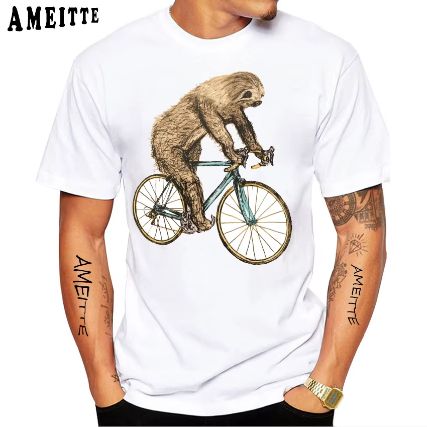 T-shirt rétro Sea Turtle et vélo à vitesses fixes