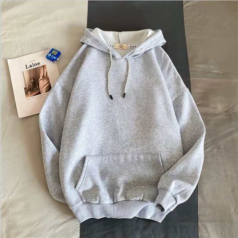 Sweat à capuche de couleur unie pour homme