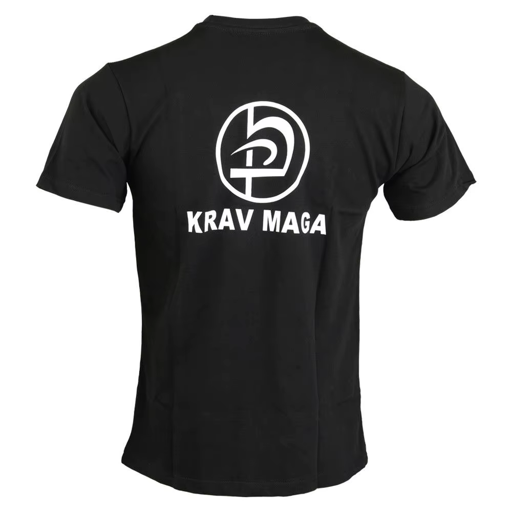 Krav Maga – t-shirt noir en coton pour homme