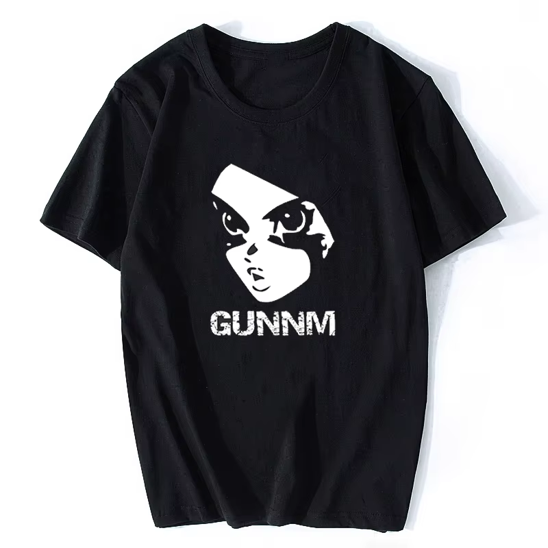 Bataille ange Alita T-shirt Gunnm Anime Gully Gally mode Style noir