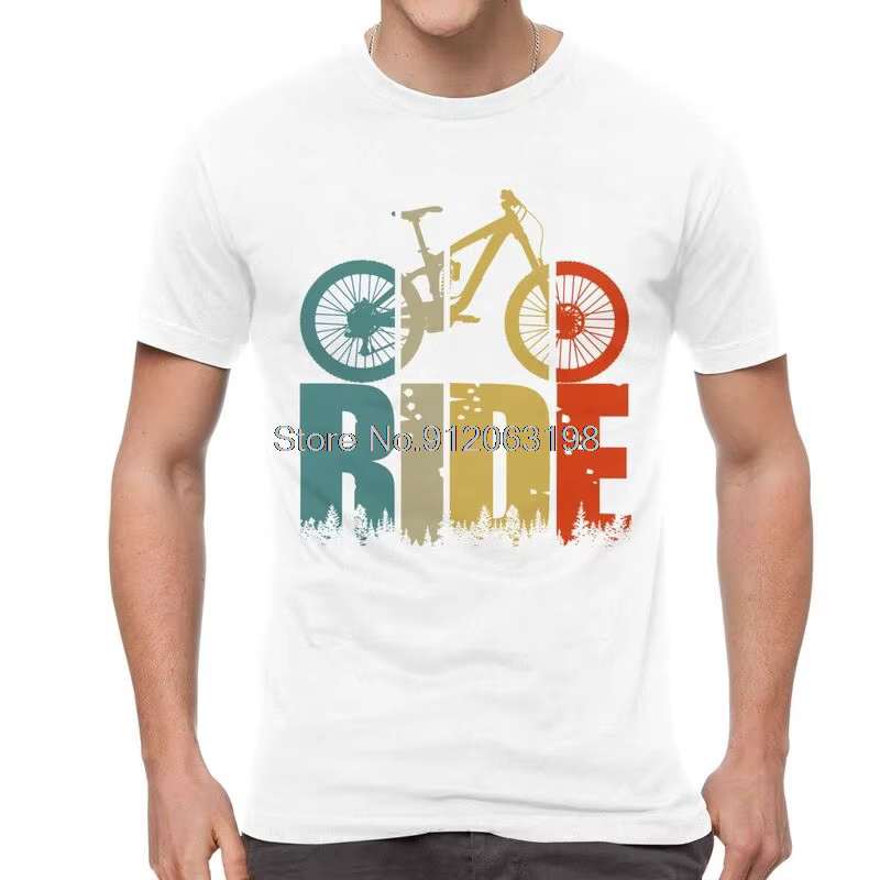 Votre balade VTT vtt amant t-shirt hommes à manches courtes coton T-shirts cyclistes et motards cadeau