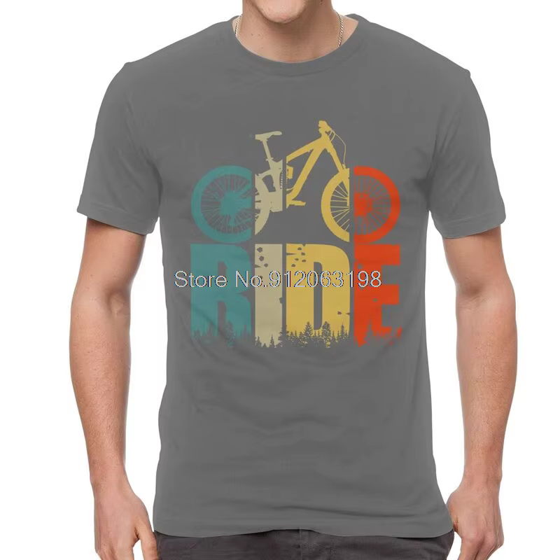 Votre balade VTT vtt amant t-shirt hommes à manches courtes coton T-shirts cyclistes et motards cadeau