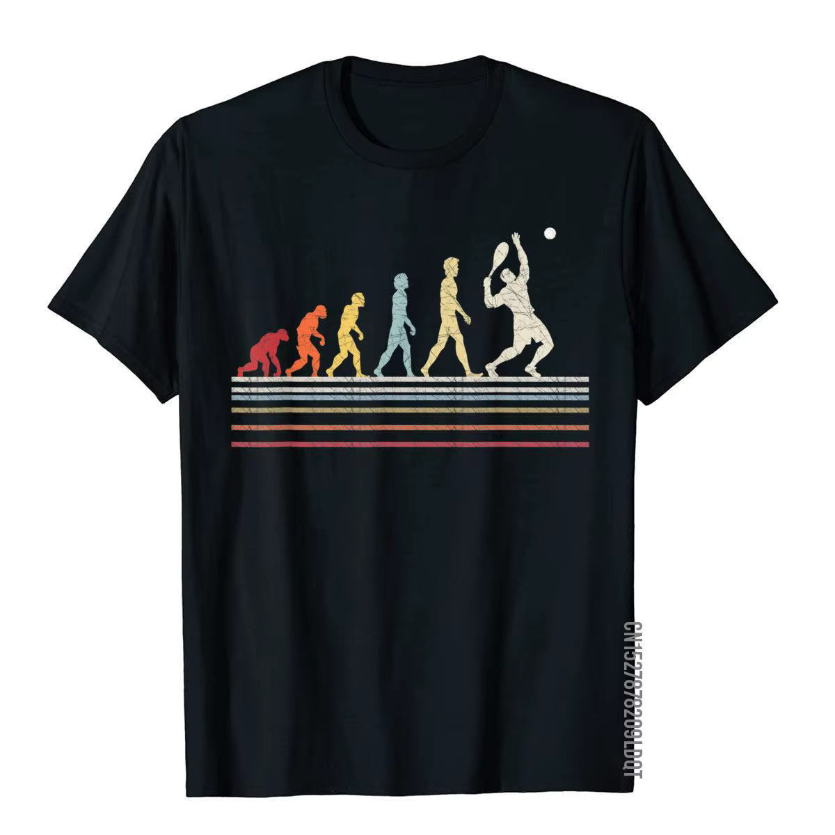 T-shirt de sport vintage en coton pour hommes