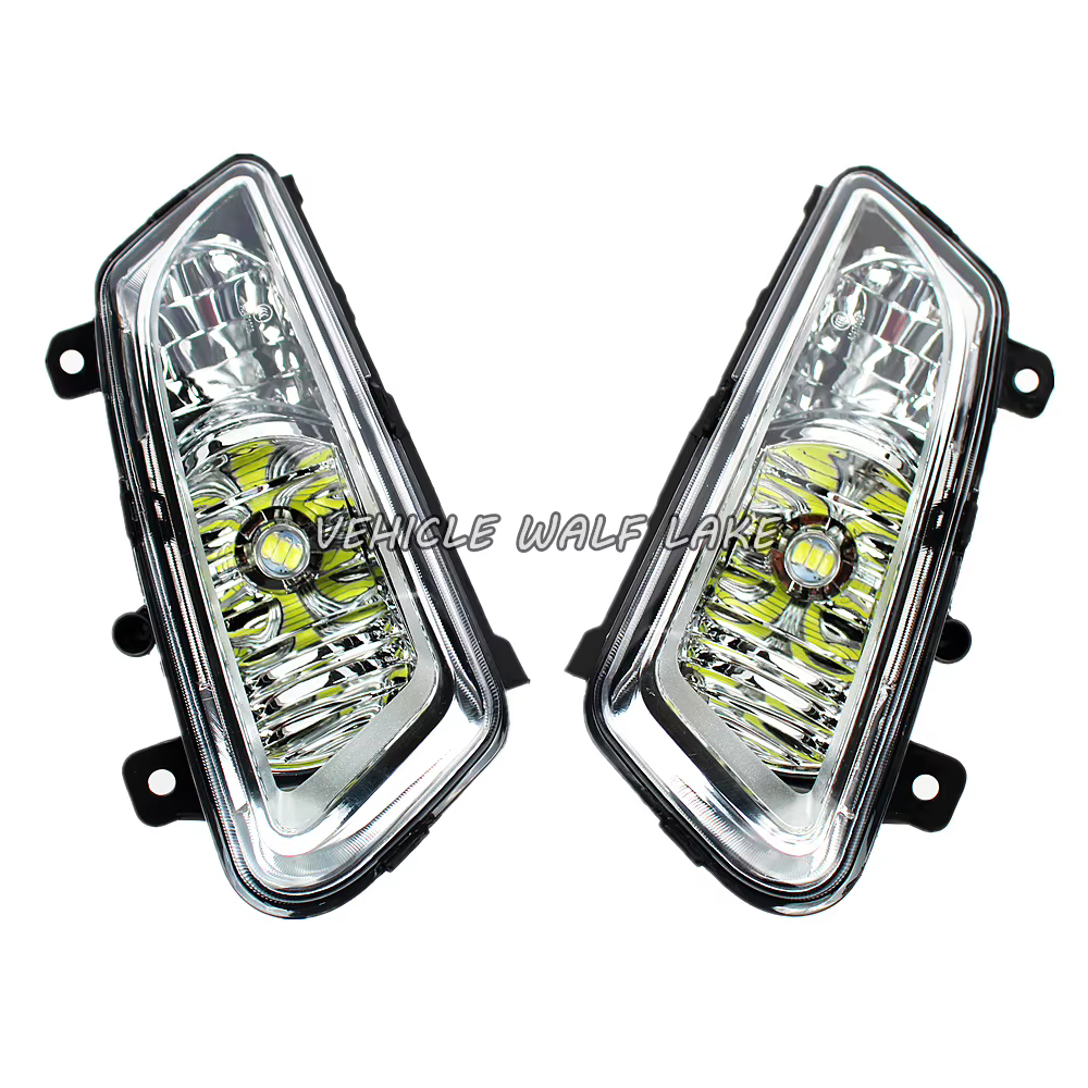 Feux de voiture LED pour VW Polo Sedan 2016 2017 2018 2019, phare antibrouillard avant de style avec couvercle de cadre de calandre/dureté du fil