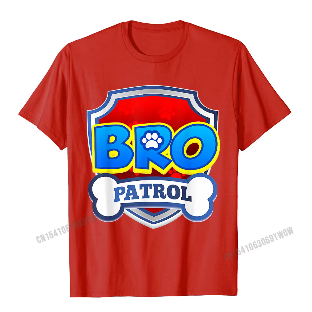 Bro patrouille chemise chien drôle fête d'anniversaire T-Shirt Camisas hommes mode T-Shirts normaux haut en coton T-Shirts pour homme Camisa
