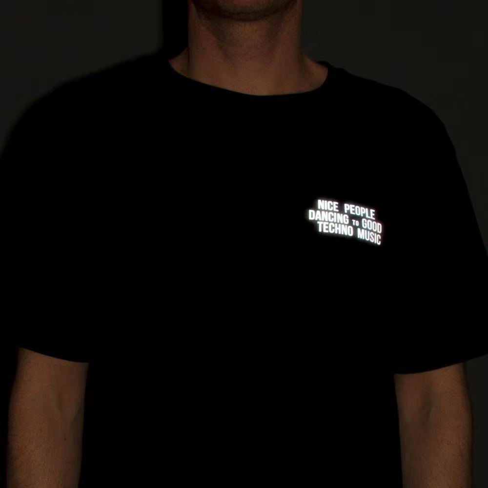 T-shirt réfléchissant unisexe, sympa, danse, mode, coton