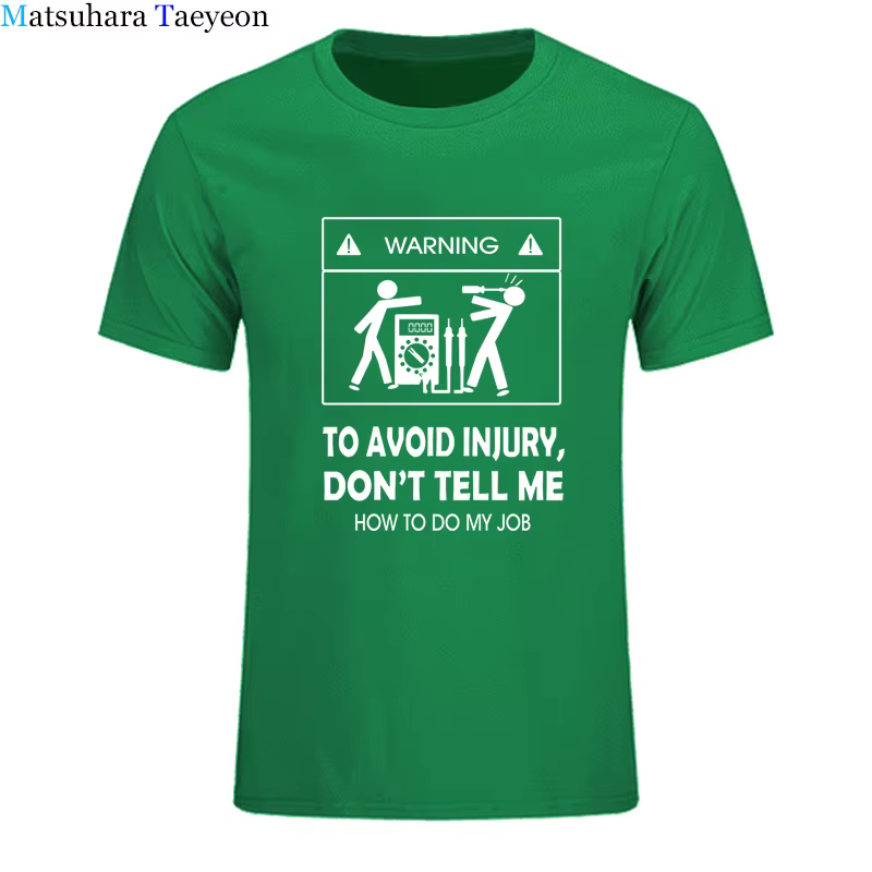 Nouveaux T-shirts 2026 – T-shirt cool « Ne me dites pas comment faire mon boulot » pour électricien